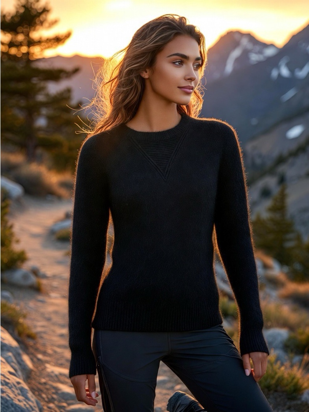 David Lerner Cashmere fitted sweater size small
